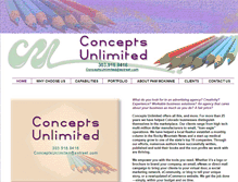 Tablet Screenshot of conceptsunlimitedinc.com